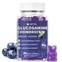 Glukosamiini Chondroitin Gummies MSM & Elderberry Extra Strength 3000MG - Joint Support, antioksidantti Immuuni tuki täydentää aikuisille, miehet & naiset - 90 mustikka Gummies