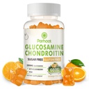 Glukosamiini Chondroitin Gummies MSM & Elderberry Extra Strength - Joint Support, antioksidantti Immuuni tuki täydentää aikuisille, miehet & naiset. Oranssi