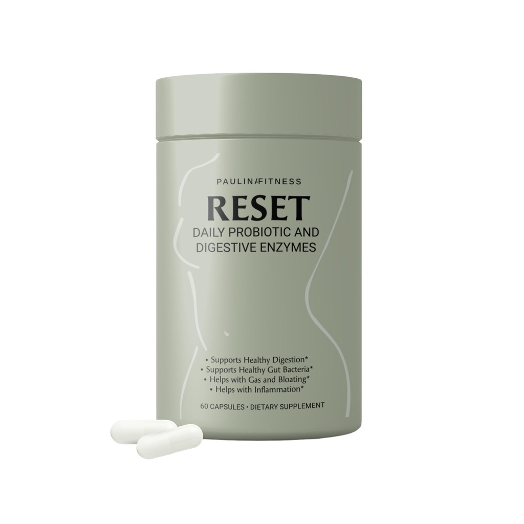 Reset Daily Probiotic + Prebiootti Kasvi Dgestive Enzymes ... Advanced Gut Reset for Women ...