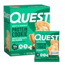 Quest Nutrition White Chocolate Macadamia Protein Cookie, 15g proteiinia, 1g sokeria, 2g Net Carbs, Keto Friendly, Korkea proteiini, alhainen karb; 4 kreivi