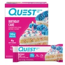 Quest Nutrition Syntymäpäivä kakku proteiinipatukoita, 20g proteiinia, 4g net Carbs, 1g sokeria, gluteeniton, Keto Friendly, 4 kreivi