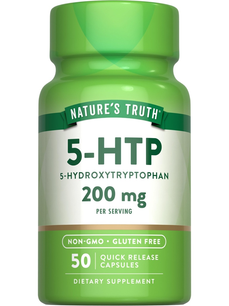 Nature's Truth 5HTP 200mg Capsules ... 50 Count...