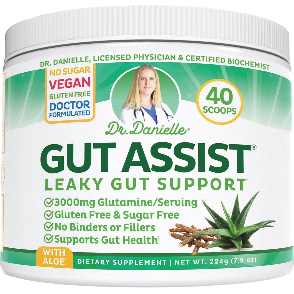 Vuotava Gut Support Powder L-Glutamiini Gut Lining Ruoansulatuskanavan juoma Mix ... Gluteeniton lääkäri Käsitellyt kasvitieteellinen Formula ...