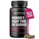 Night Time Fat Burner naisille - ruokahalua Supppressant laihtuminen - 60 Count - kasviperäisten aineenvaihdunta Booster kanssa melatoniini uni tuki - Vegaani, ei-GMO kapselit - 2 kuukauden tarjonta
