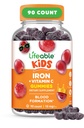 Rauta lisäravinteet lapsille 10mg ... C-vitamiinilla... Great maistaminen Iron Gummies lapsille.
