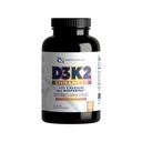 D3K2 Enhanced with Calcium & BioPerine® - 5000 IU D3- vitamiini + 100 mikrog K2- vitamiini MK-7 - Kerran päivässä kaava, 60 kapselia