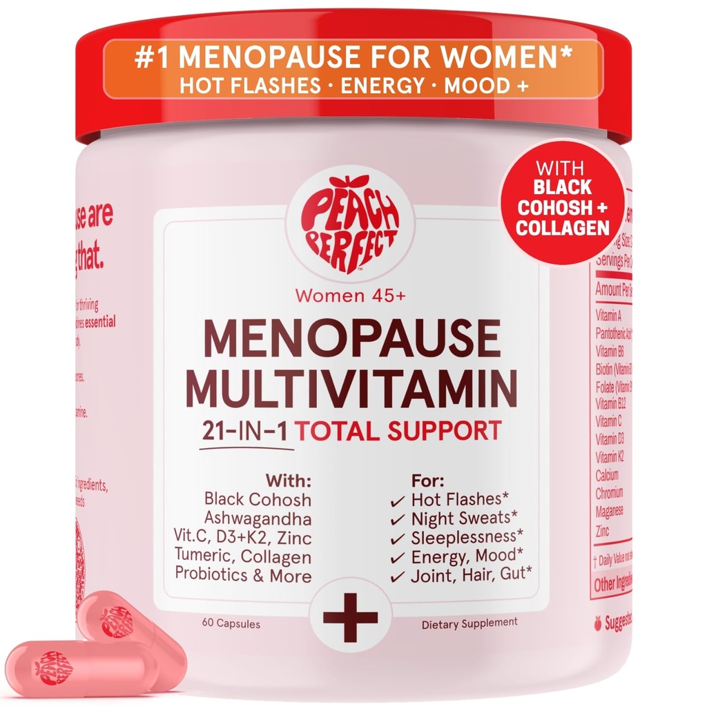 Persikka Täydellinen Menopause Multivitamiini ... 21 vitamiinia naisille 45+...