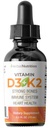 Kasviperäinen ravitsemus Orgaaninen D3 K2 Drops ... 5000 IU D3 + 63mcg MK7 K2 ... 270 Tarjoilut, vegaaniset, nestemäiset Superior Delivery ...