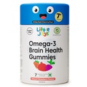 Little Joys Omega-3 (DHA) Brain Gummies lapsille. 7-12 vuotta. 30 päivän Pack. Plant Based Omega-3 täydentää. Valmistettu Chicory Root Fiber Gut Health. Monivitamiinia. Ei sokeria.