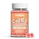 CoQ10 Gummies 200mg med Omega-3, EPA + DHA, & Magnesium - Coenzyme Q10 Supplements for Heart Health, Cellular Energy & Antioxidant, Vegan - 60 Gummies