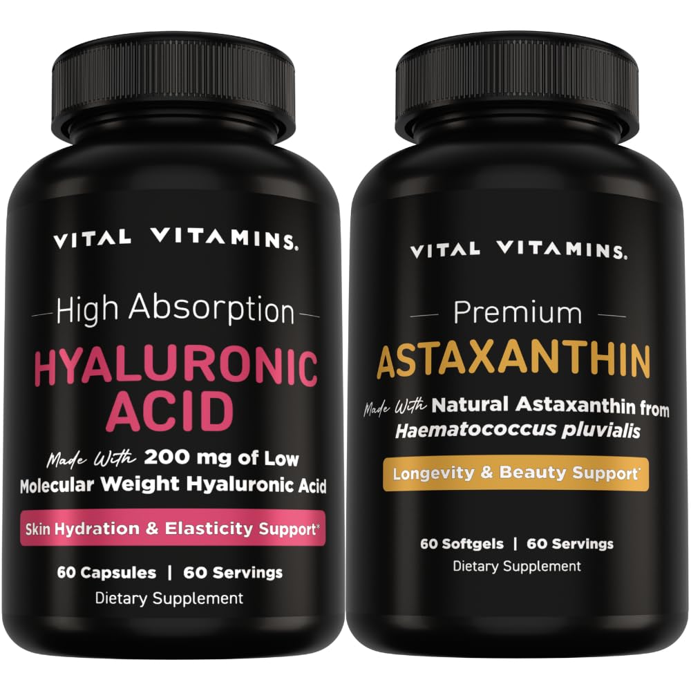 Elintoiminnot Puhdasta hyaluronihappoa 60 kt + astaksantiinia 60 kt