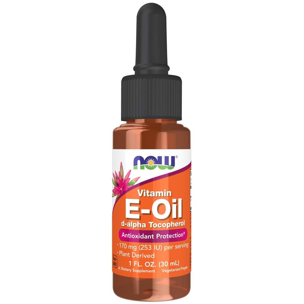 NYT elintarvikkeiden lisäravinteet, luonnollinen E-Oil-vitamiinineste (D-Alfa-tokoferoli), antioksidanttisuoja*, 1-Ounce