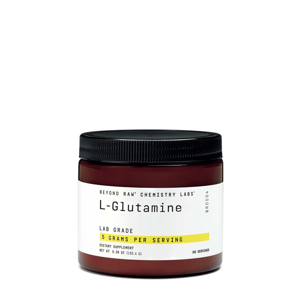 Yli RAW Chemistry Labs L-glutamine Powder, tukee lihastoiminta, Lab Grade, 30 Palvelinten