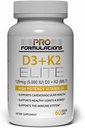 Pro Formulations MD D3 + K2 Elite D3-vitamiini + K2-vitamiini ... 60 Day Supply ...