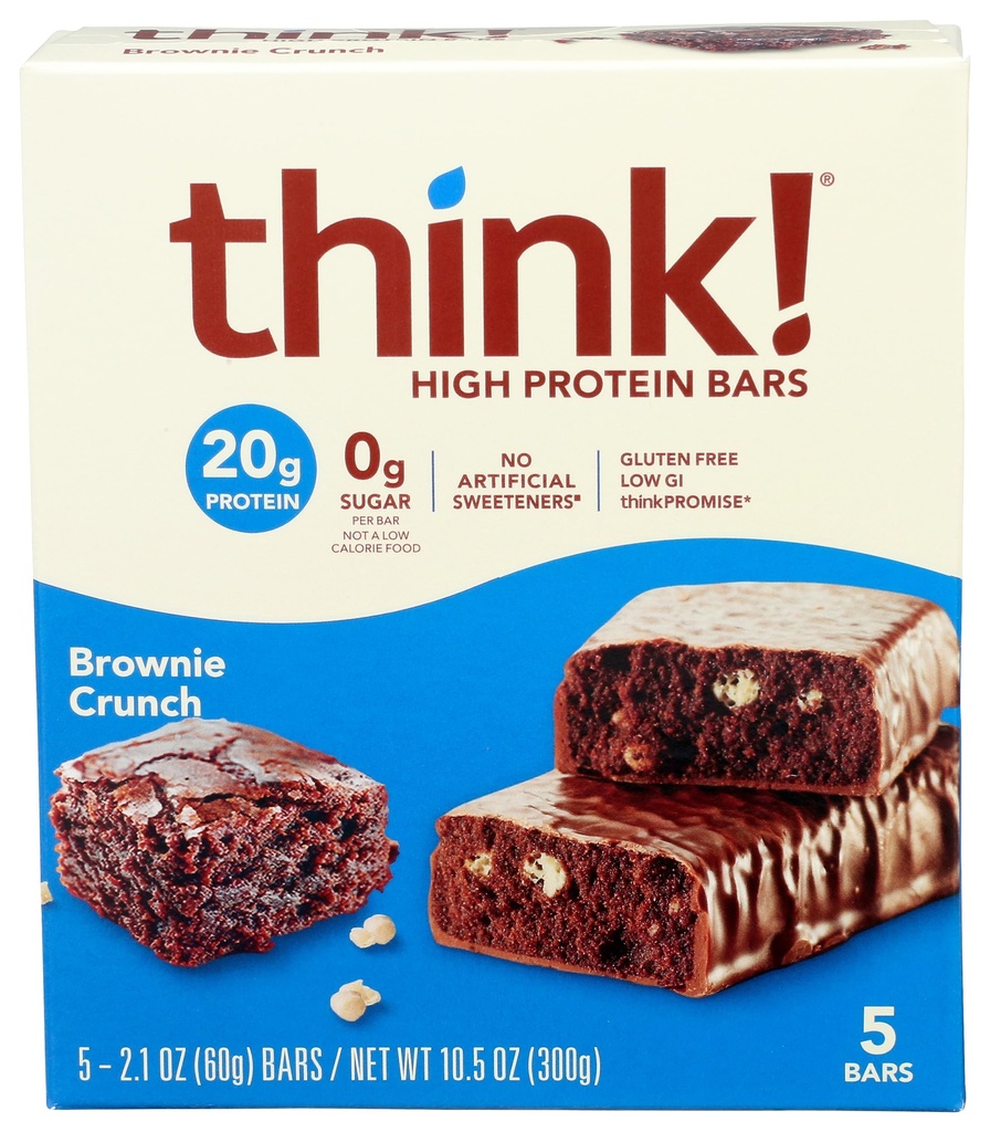 Glanbia Performance Thinkthin High Protein Bars, Brownie Crunch, 5 t