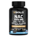XGold Health NAC 1000 mg yhdessä Quercetin 95%:n, bromasiinin, sinkin, C-vitamiinin, D3 & K2:n ja antioksidantin kanssa