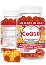 Lunakai USA Made CoQ10 Gummies for Aikuinen 200mg High Potency Coenzyme Q10 täydentää Daily Heart, energia & antioksidantti tuki naisille ja miehet, ei-GMO, 60ct