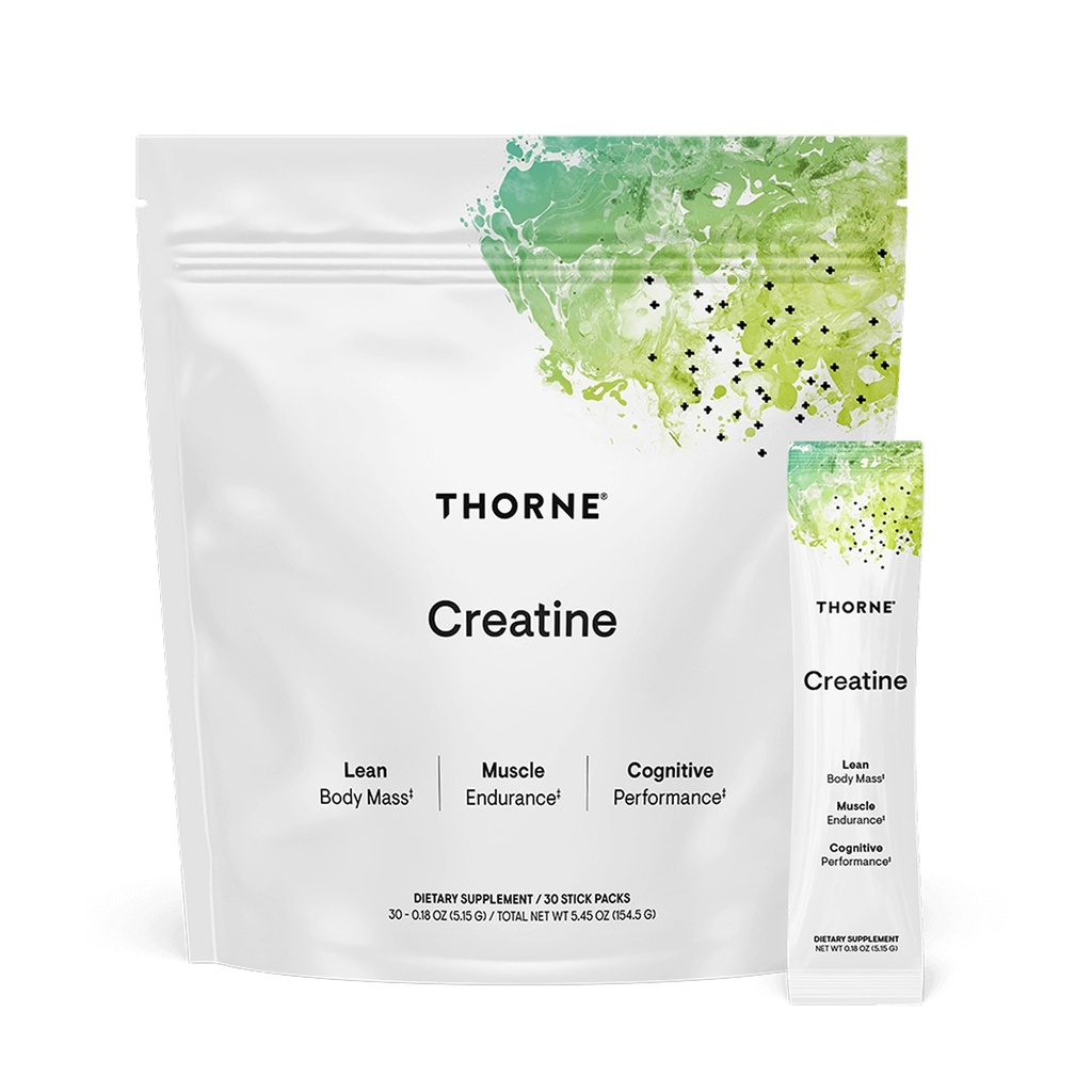THORNE Creatiini - Micronized Creatiini Monohydraatti Powder - Tuki lihaksille ja kognitiivisille toiminnoille* - naisille ja miehille - makuamaton - NSF Certified for Sport - 5 g per palvelin - 30 tarjoilua