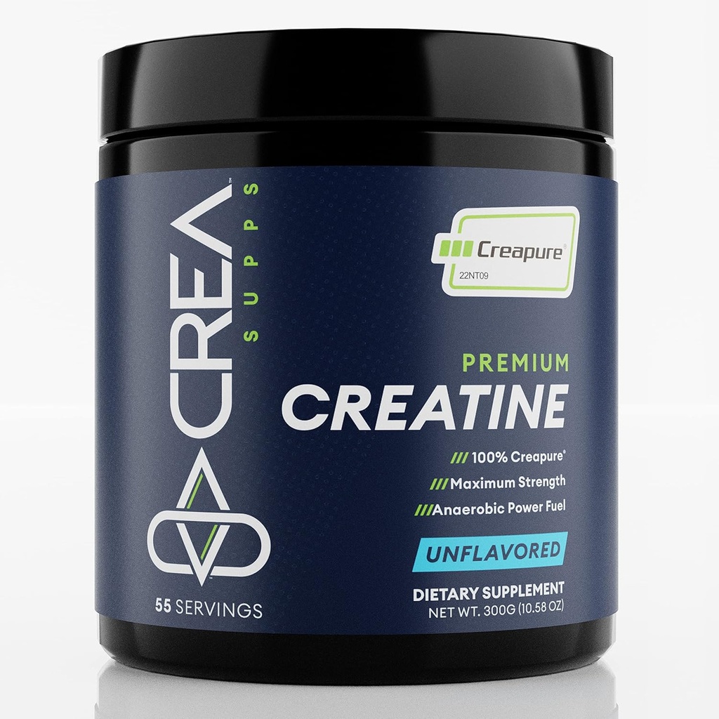 Premium Creapure Creatine Monohydratpulver | Pure, Vegan, Keto, Gluten-Free | Unflavored, 300g