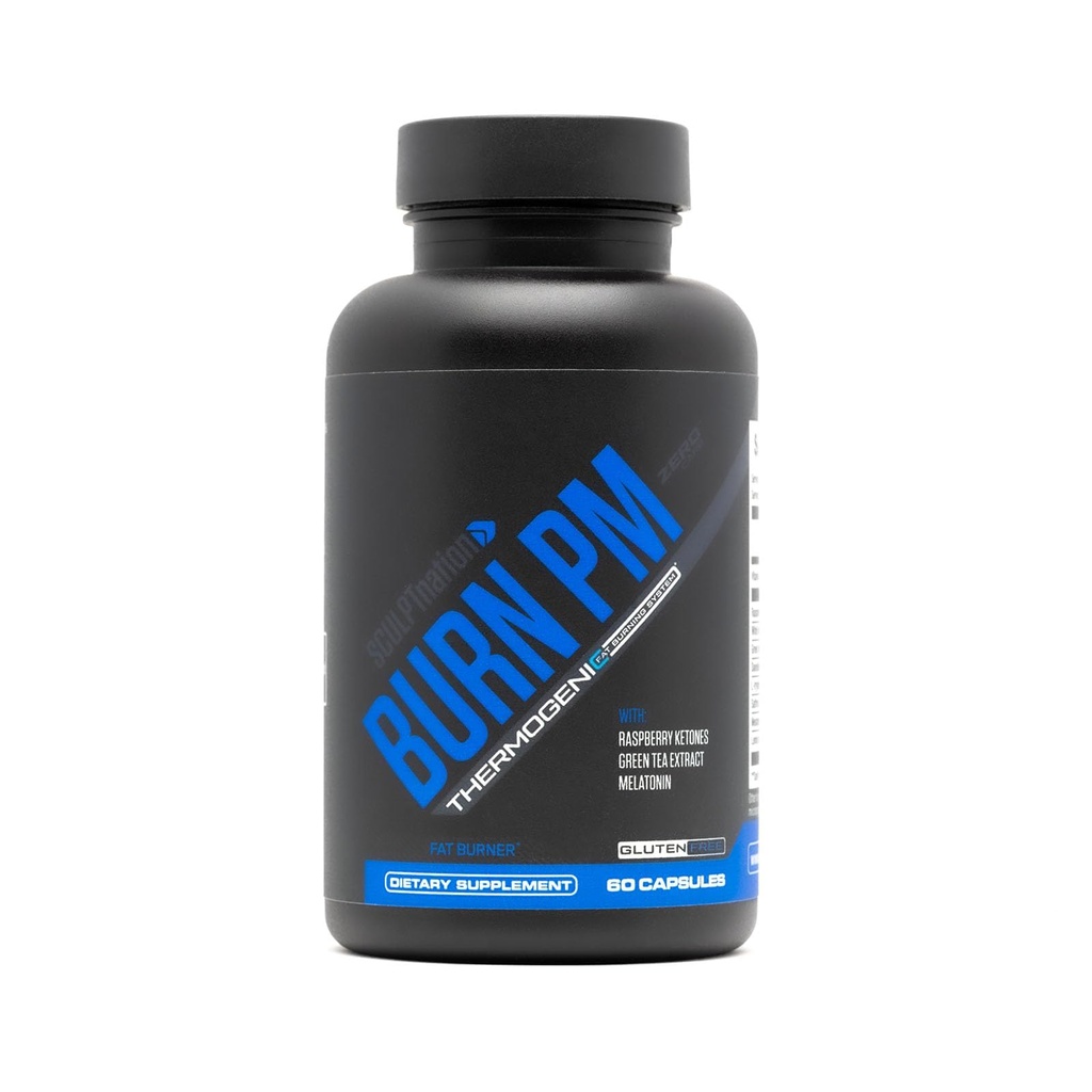 Veistos Nation by V Shred Burn PM - Night Time Fat Burner - ruokahalua Suppressant ja laihtuminen tuki - Vadelma Ketones, Green Coffee Bean Extract, Melatoniini - 60 Gluteenittomat kapselit