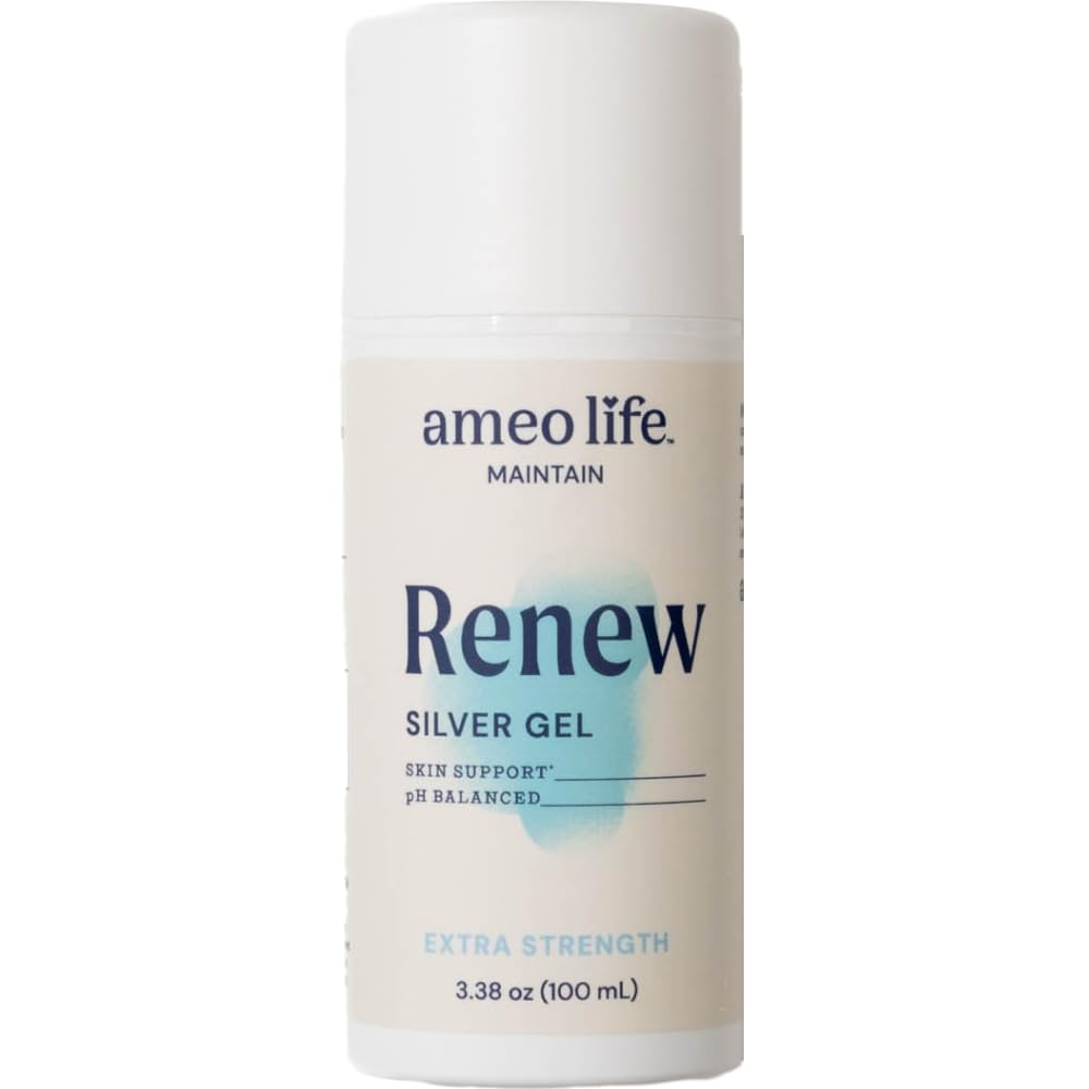 Ameo Life Extra Strength Kolloidinen Silver Gel 35 ppm - pH Tasapainoinen, jäsennelty Hopea geeli terveelle iholle, pieniä haavoja, scrapes & Burns - Natural ihonhoito nuorentamiseen (100ml)