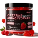 Kreatin för kvinnor 5000 MG, Kreatin Gummies, Kreatinmonohydrattillskott för muskeltillväxt, styrka och energistöd, Sugar Free Pre Workout Gummies 120 greve Raspberry Flavor