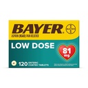 Bayer Aspirin Regimen, 81 mg Enteerinen päällystetty tabletti, kipuliever/kuumeen reduktori, 120