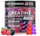 Creatiini Monohydraatti Gummies Complex 8000 MG miehille Naiset, Creatiini Gummy kanssa Tauriini BCAA energiatukea ja lihasvoimaa, sokeritonta pre-Workout täydentää