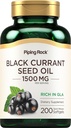 Piping Rock Black Currant Seed Oil Softgel Kapselit ... 1500 mg... 200...