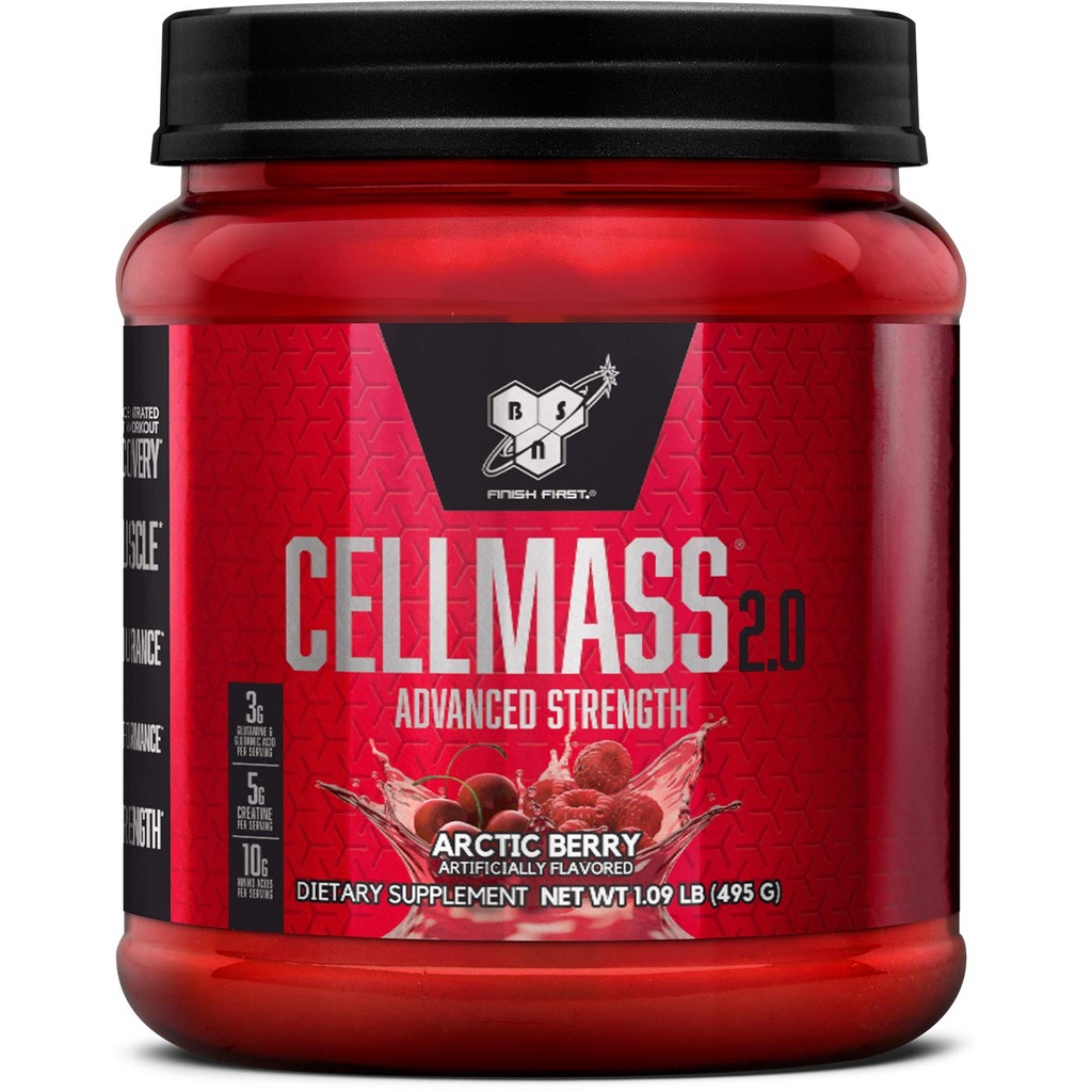 BSN CELLMSS 2.0 Post Treenout Recovery with BCAA, Creatine, & Glutamiini - Keto Friendly - Arctic Berry, (25 palvelinta) (1048058)