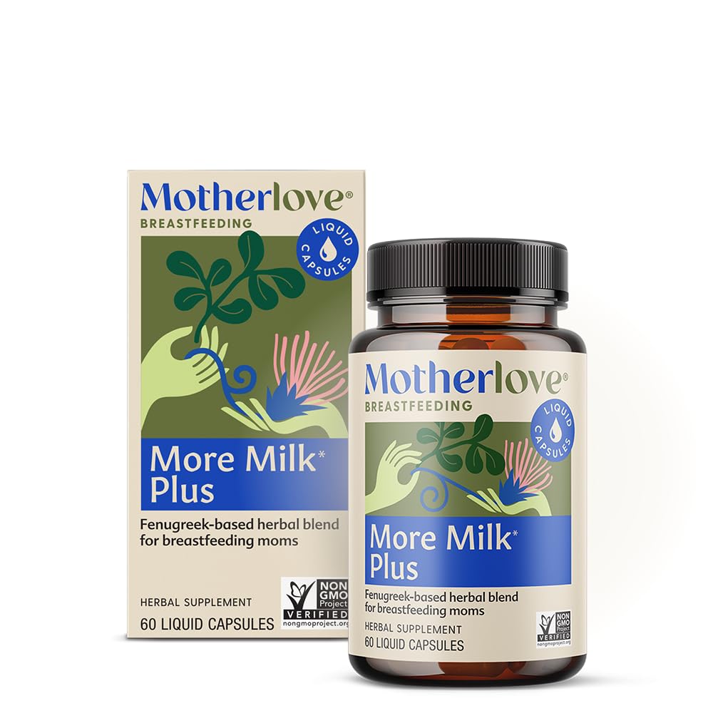 Motherlove More Milk Plus (60 Liquid caps) Sarviapila-Based Imetys täydentää tukea rintojen maitoa.