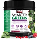 Force Factor Smarter Greens Superfoods Powder för att stödja Digestion, Gut Health, Bloating, Greens Powder med Probiotika, Prebiotika, Digestive Enzymes, & Adaptogens, Pomegranate Berry, 30 Servings