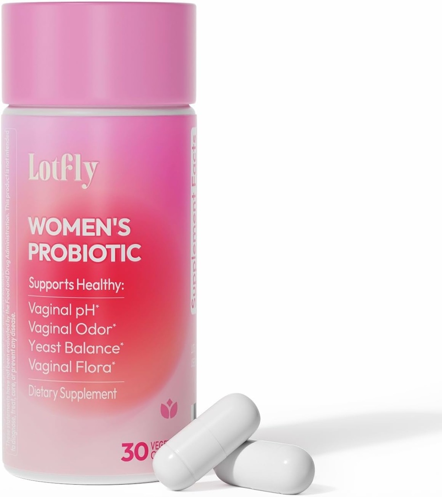 Vaginal probiotika för kvinnor 100 miljarder CFU med Cranberry Extract för pH Balance & UTI Support, Plus Prebiotics & Lactobacillus, Triple Action for Vaginal, Urinary & Gut Health, 30 kapslar