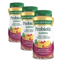 Nature's Bounty Probioottiset Gummies, Immuunit Health & Dgestive Balance, Ananas, Vadelma ja appelsiini maku Gummies, 60 Ct (Pack of 3)