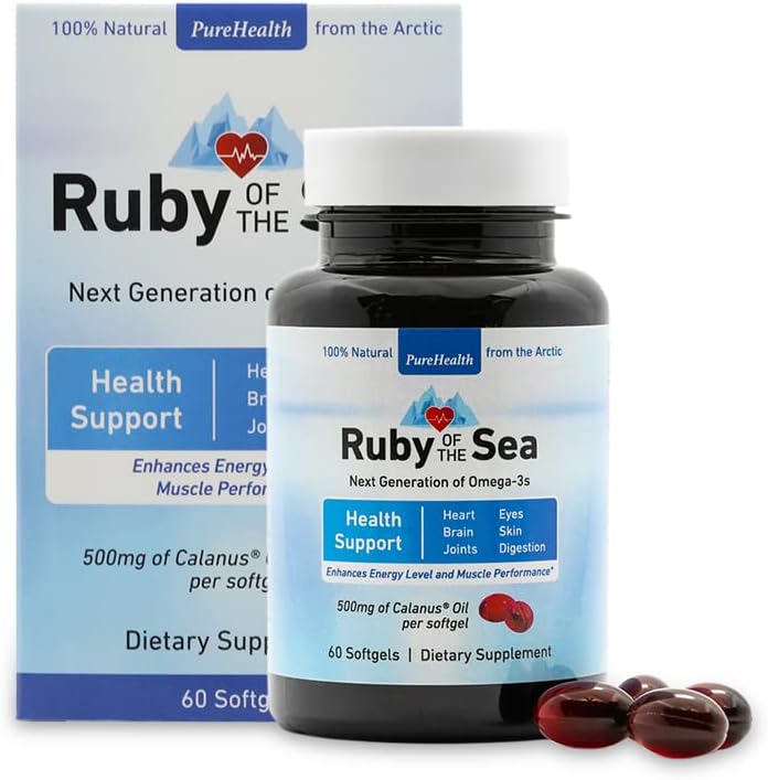 Marine Oil Supplement - Kaikki luonnolliset Calanus Oil, Astaksantiini, Omega-3 ja rasvahapot - Heart and Brain Health Ravintolisät