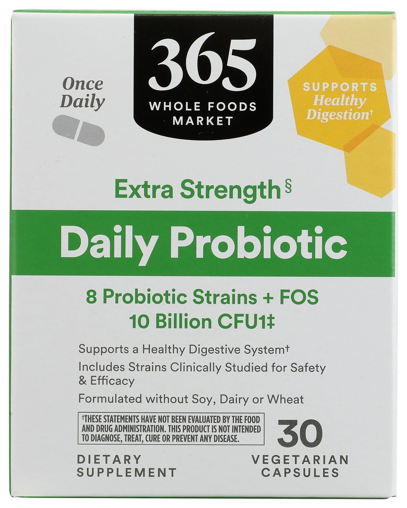 365 by Whole Foods Market, Extra Strength Daily Probiotic 10 mrd.