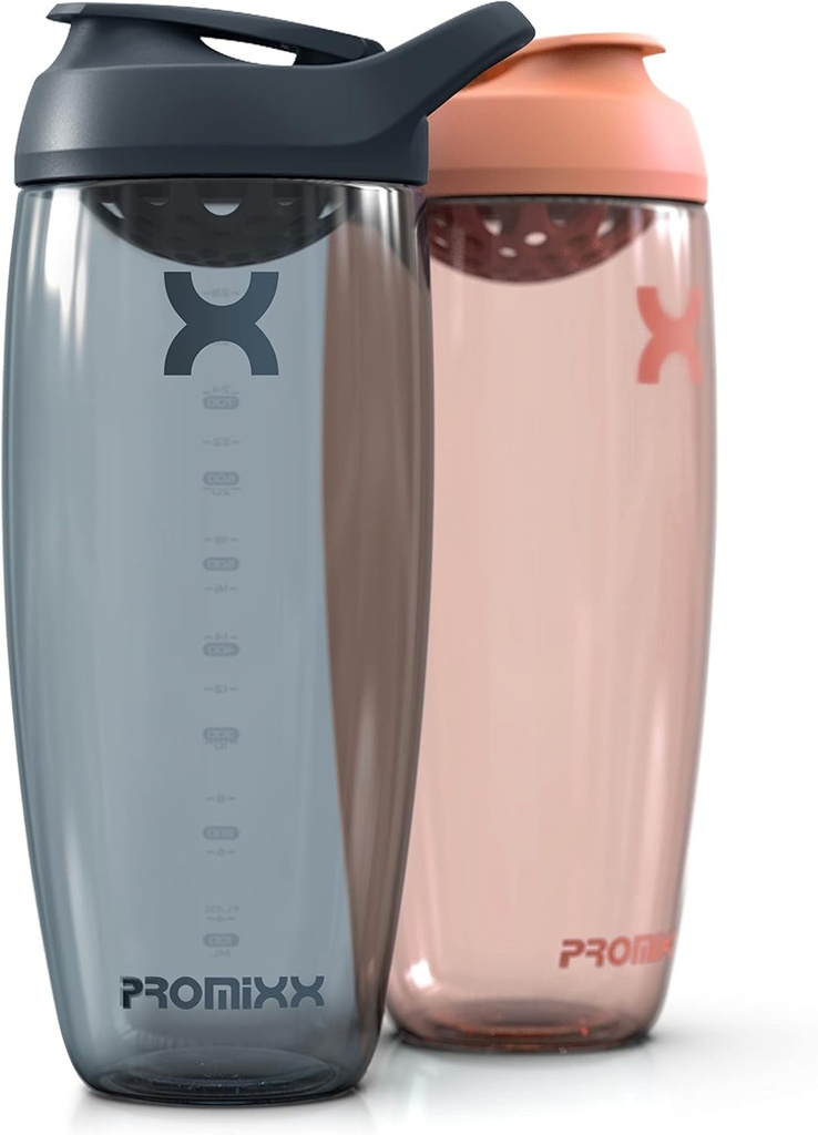 Promixx Pursuit Protein Shaker Bottle (32 oz) - Silent No-Ball Mixer, Leak-Proof Lid, BPA / BPS & Phthalate-Free ECOZEN - Easy-Clean Shaker Cup för Protein Shakes, Pre & Post-Workout Smoothies