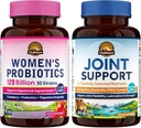 Vitalitown Women's Probiotic & Joint Support Bundle (Pack of 2) | Kvinnors Probiotika 120 miljarder (punkt 1) & Joint Support (punkt 2) | Shelf Stable | Joint & Women's Health | Menopause