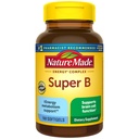 Nature Made Super B Complex Vitamiinit naisille ja miehille, Ruokavalio täydentää energian aineenvaihduntaa tukea, Super B-vitamiini Complex, 160 Softgels, 160 päivän tarjonta