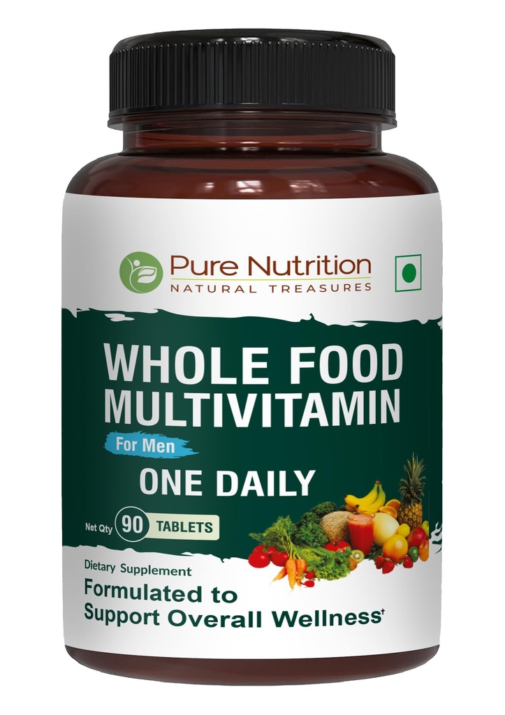 Puhdas ravitsemus Koko ruoka Multivitamiinit miehille 90 Tabs 