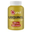 Qunol 100mg Ubikinoli, voimakas antioksidantti sydämen ja verisuoniston terveydelle, välttämätön energiantuotannossa, luonnollinen täydennys aktiivinen muoto Coq10, 120