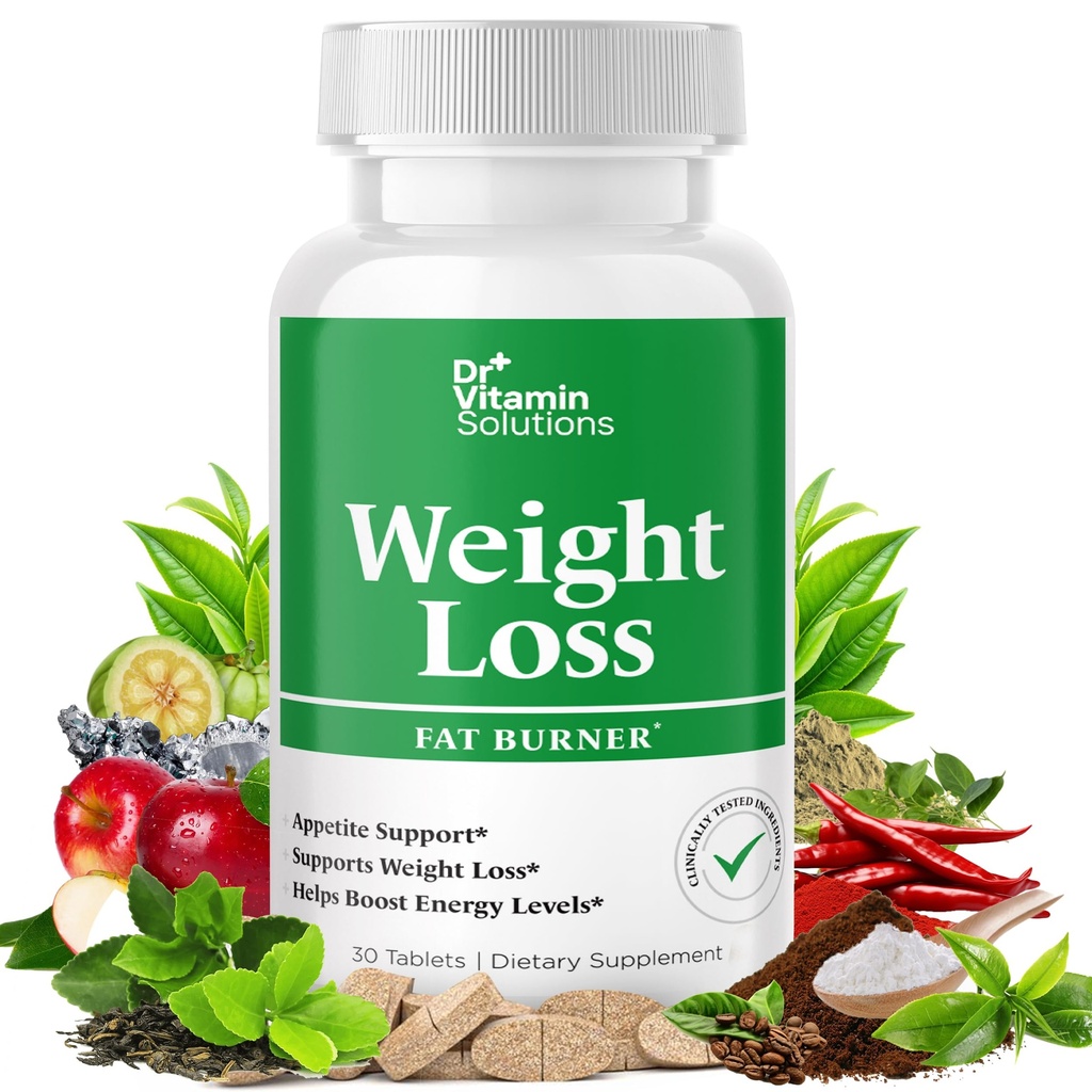 Rasvanpolttaja naisille ja miehille, laihtuminen ja ruokahalua pressantti ruokavalio pillereitä, termogeeninen aineenvaihdunta Booster vihreä tee, Garcinia Cambogia, Kromi - luonnollinen, ei-GMO - 30 päivän tarjonta, Dr-vitamiini
