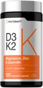 Horbäach-vitamiini D3 K2 ... 5000 IU D3 ... 120 kapselia. Magnesiumia, sinkkiä, & Quercetin...