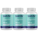 BESTVITE Cognizin Citicoline 500mg (180 kasvissyöjäkapselia) (60x3) - Kliinisesti tutkittu Premium Choline Nootropic - No Stearates - Vegan - Gluteeniton - Aivolisäkkeet muistia ja keskittyä