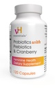 vH Essentials Probiootit naisille prebiootit, karpalo & C-vitamiini - 120 kapselia (60 päivän tarjonta) -Probiootit Tuki Gut Balance, terveys & virtsateiden terveys naisille