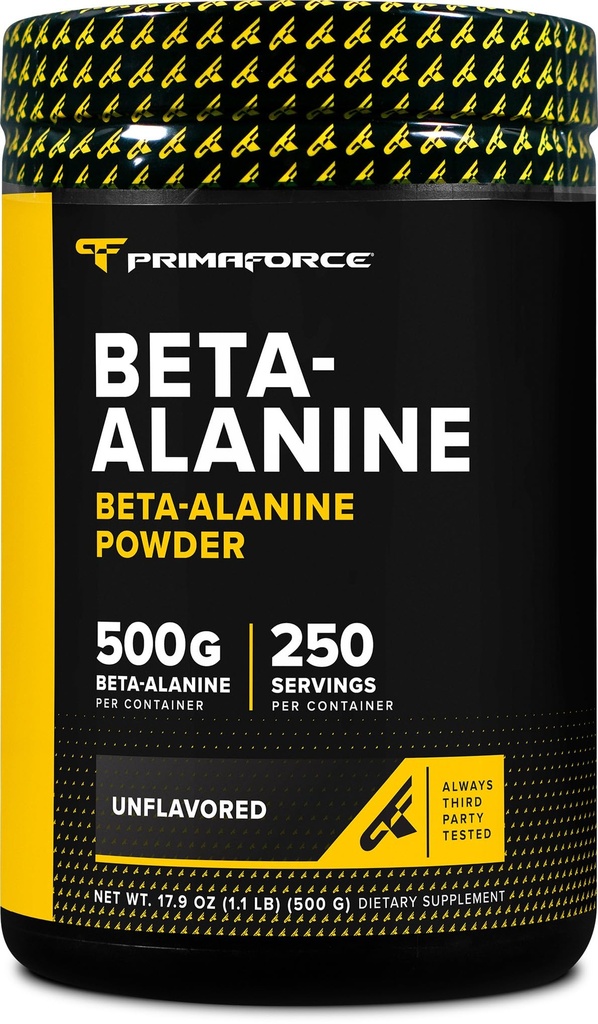 Primaforce Beta Alanine Powder 500 grammaa (1,1 lbs) Ei maku - Esiharjoitus ja post harjoitus täydentää