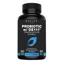 Advanced Probiotic with DE111 Strain (Bacillus subtilis). Itiömuodostelma probiootti. Jääkaappia ei tarvita. 11,5 miljardia organisaatiota. Probiootit naisille ja miehille. 60 kasvikapselia.