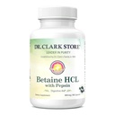 Dr. Clark Betaine HCL Supplement with Pepsin, 800 mg, 100 Liivatekapselia