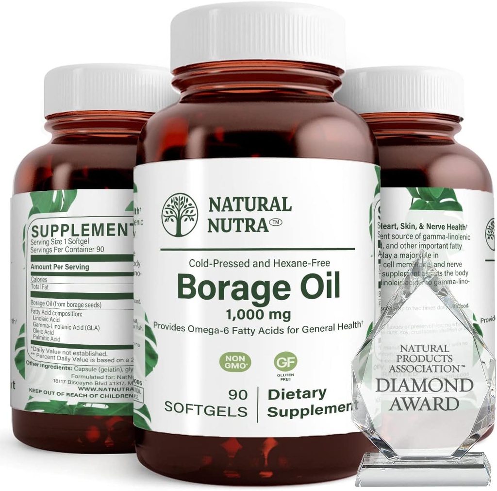 Natural Borage Oil Supplement 