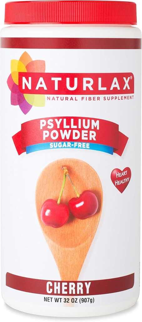 Cherry Flavored Psyllium Husk, sokeriton (32 oz)